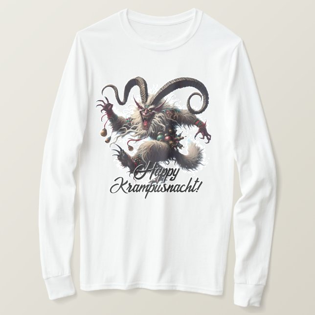 Camiseta Feliz Krampusnacht Engraçado (Frente do Design)