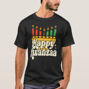 Camiseta Feliz Kwanzaa African Pride Black Woman Seven Prin