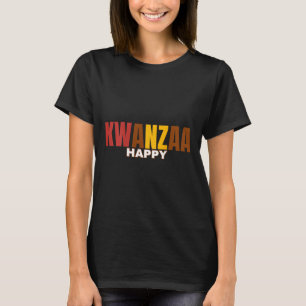 Camiseta Feliz Kwanzaa Kinara-7 Princípios De Kwanzaa (