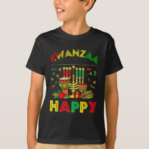Camiseta Feliz Kwanzaa Sete Princípios Das Mulheres Kwanzaa