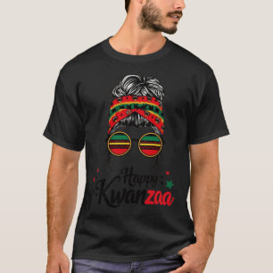 Camiseta Feliz Kwanzaa Sete Princípios De Kwanzaa Messy Bu
