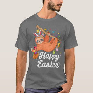 Camiseta Feliz Lama Bonita Com Coelhinho De Ovo Caça De Ovo