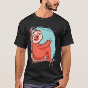 Camiseta Feliz Lama De Vida Na Árvore