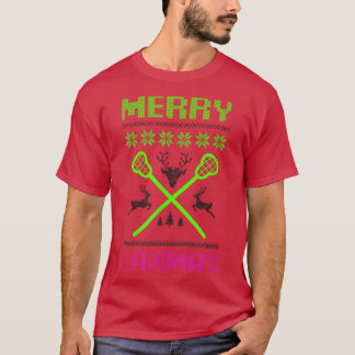 Camiseta Feliz Lamas Ugly Design Lacrosse Natal