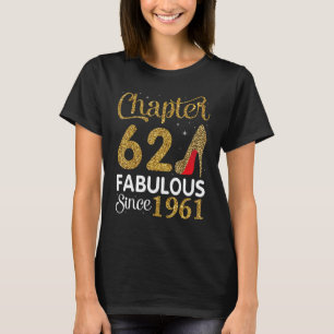 Camiseta Feliz Leitor De Aniversário Capítulo 62 Anos Fabul