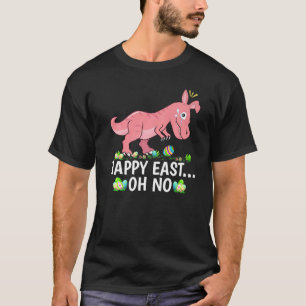 Camiseta Feliz Leste Oh Sem Rex Dinossaur Chorando Páscoa S