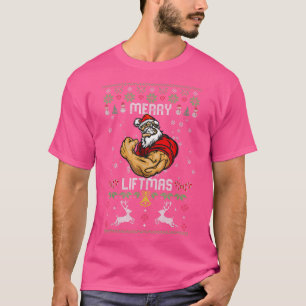 Camiseta Feliz Liftmas Feliz Papais noeis de Natal Muito Av