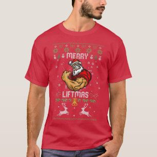 Camiseta Feliz Liftmas Feliz Papais noeis de Natal Muito Av