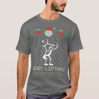 Camiseta Feliz Liftmas natalino de Natal