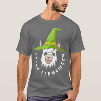 Camiseta Feliz Llamaentre Halloween Llama Trick Ou Tremendo