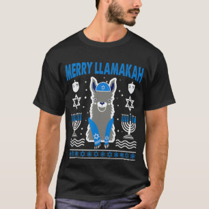 Camiseta Feliz Llamakah Llama Chanukah Hanukkah Judaico Hol