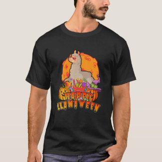 Camiseta Feliz Llamaween - Engraçado Llama Halloween