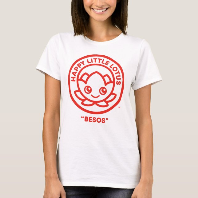 Camiseta Feliz Lotus, Besos. (Frente)