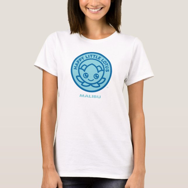 Camiseta Feliz Lotus, Malibu (Frente)