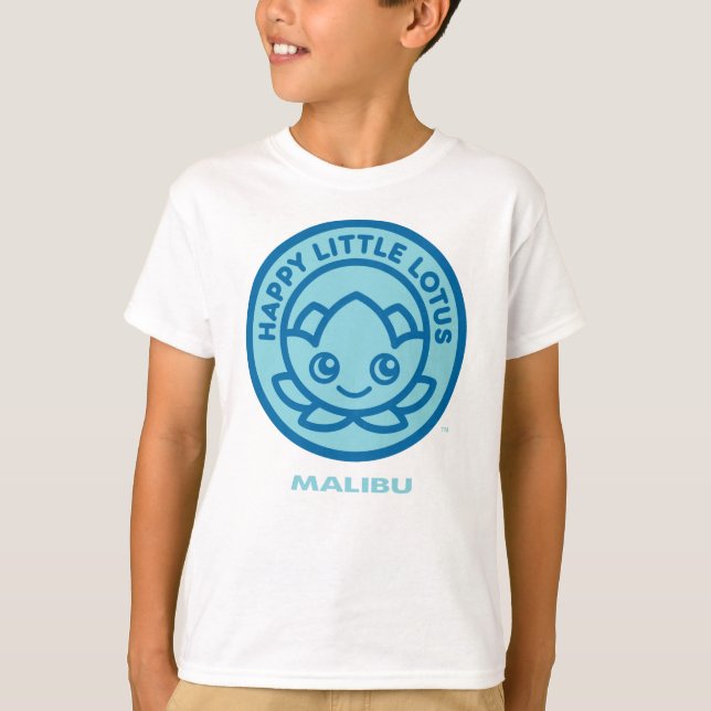 Camiseta Feliz Lotus, Malibu (Frente)