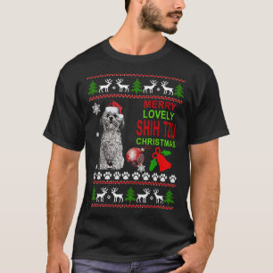 Camiseta Feliz Lovely Shih Tzu Christmas