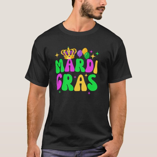 Camiseta Feliz Mardi Gras 2023 Engraçado Mardi Gras (Frente)