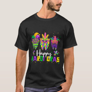 Camiseta Feliz Mardi Gras Dental Squad Dentist Teeth Carniv