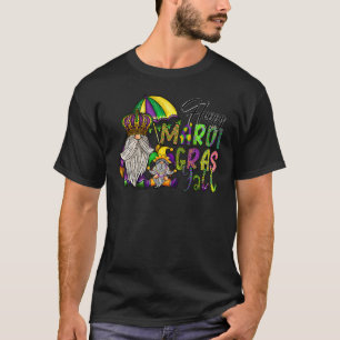 Camiseta Feliz Mardi Gras Yall Gnome Mardi Gras 2022 Miçang