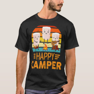 Camiseta Feliz Marshmallow Camper Cute Para Homens