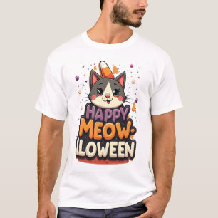 Camiseta Feliz Meow-lloween Gato