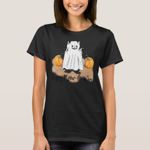 Camiseta Feliz Meow O Wey Cute Spooky Gato Halloween