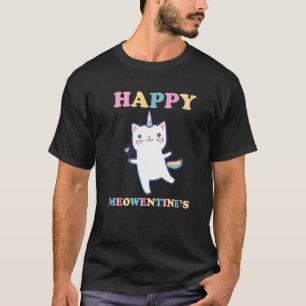 Camiseta Feliz Meowentine S Day Meowentine Engraçado Namora