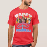 Camiseta Feliz Meownukkah Cats em Menorah para Hanukkah Cha<br><div class="desc">Feliz Meownukkah Gata em Menorah para Hanukkah Chanukah.</div>