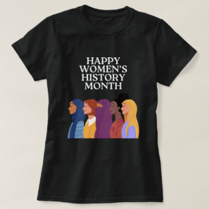 Camiseta Feliz Mês da História das Mulheres