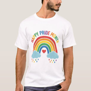 Camiseta Feliz Mês do Orgulho Desenho de Gravura Vintage Ar