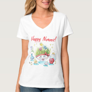 Camiseta Feliz mesa engraçada do Noroz Haft Sin