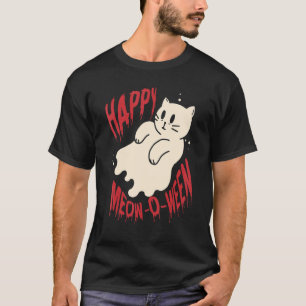Camiseta Feliz Mew O Wewein Black Cat Para O Halloween 1