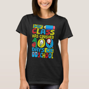 Camiseta Feliz Minha Turma Conquistou 100 Dias De Aula Prof