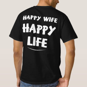 Camiseta Feliz Mulher Feliz Vida
