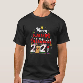 Camiseta Feliz Natal 2021 Reindeer Funny Pajamas Família
