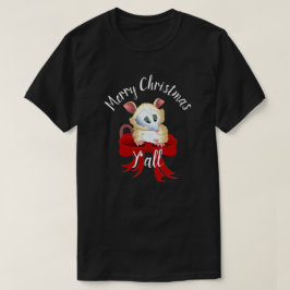 Camiseta Feliz Natal a todos com Gambá 