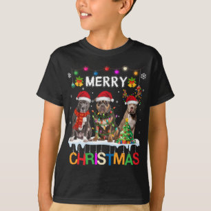 Camiseta Feliz Natal Americano Tre de Natal para Papais noe