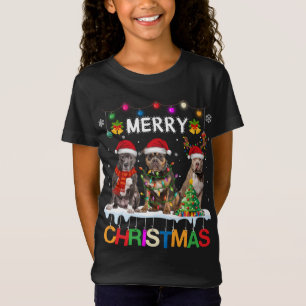 Camiseta Feliz Natal Americano Tre de Natal para Papais noe