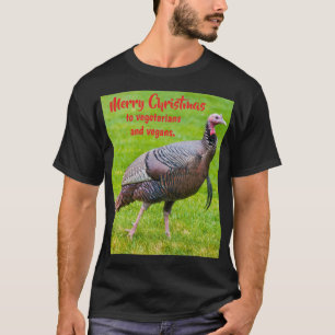 Camiseta Feliz Natal aos vegetarianos e veganos