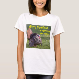 Camiseta Feliz Natal aos vegetarianos & veganos