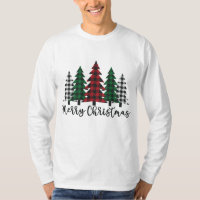 Feliz Natal Árvore Buffalo Xadrez Vermelha Verde