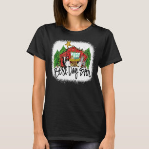 Camiseta Feliz Natal Árvore Terrestre Highland Fazenda Anim