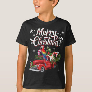 Camiseta Feliz Natal Árvore Vermelha de Caminhão Papais noe