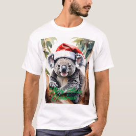 Camiseta Feliz Natal Australiano Urso Koala