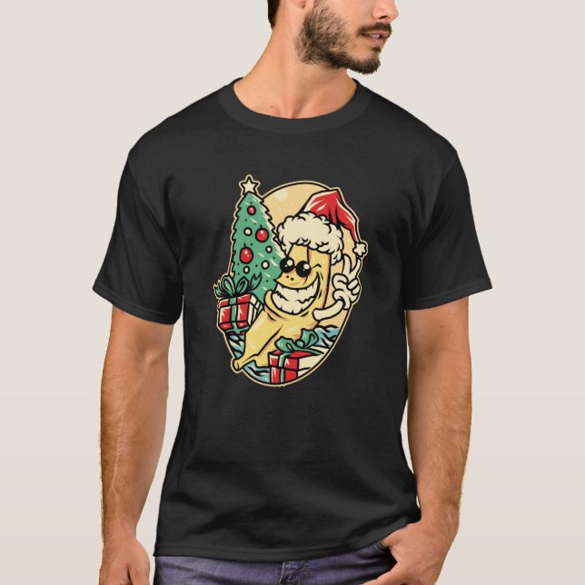 Camiseta Feliz Natal Banana (Frente)