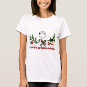 Camiseta Feliz Natal Beagle Paws