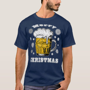 Camiseta Feliz Natal Beer Snowflake