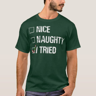Camiseta Feliz Natal Bela travessa Eu Tentei Xmas Light Pa
