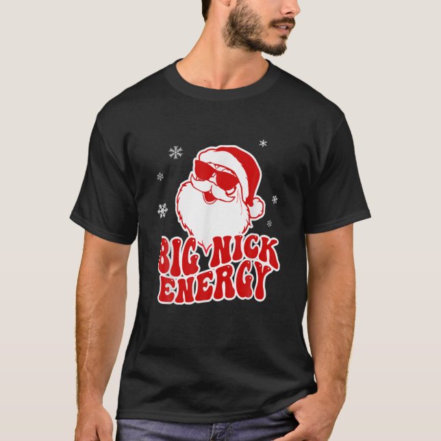 Camiseta Feliz Natal Big Nick Energy Papais noeis Adul Malv (Frente)