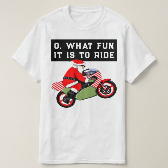 Camiseta Feliz Natal Biker (Frente do Design)